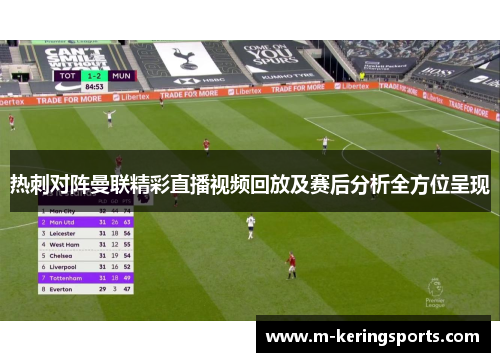 热刺对阵曼联精彩直播视频回放及赛后分析全方位呈现
